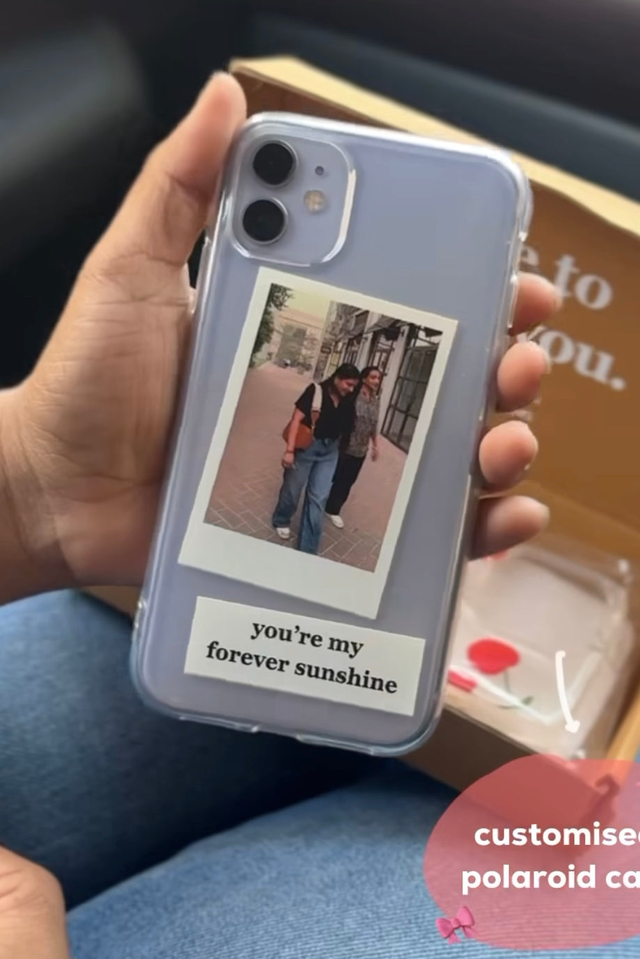 Polaroid & Quote Clear Case
