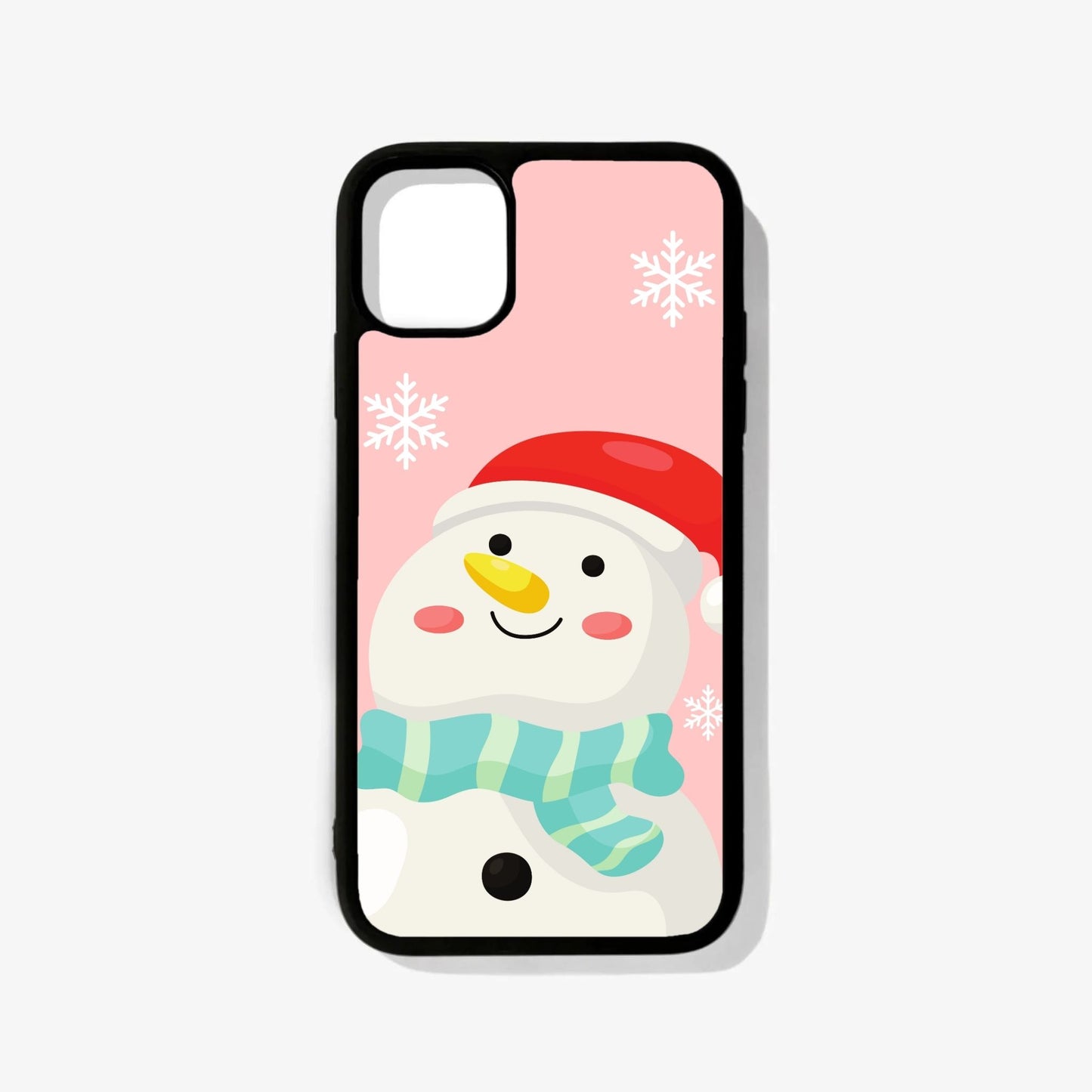 Cute Snowman Glass Case