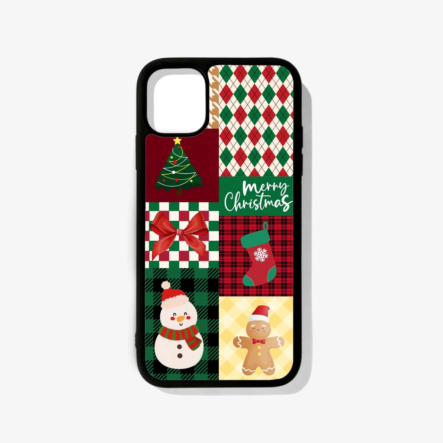 Christmas Pattern Glass Case