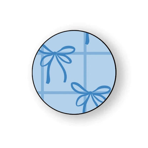 Coquette Blue Bow Holder