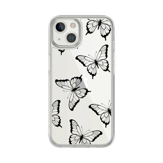 Butterflies Pattern Clear Case