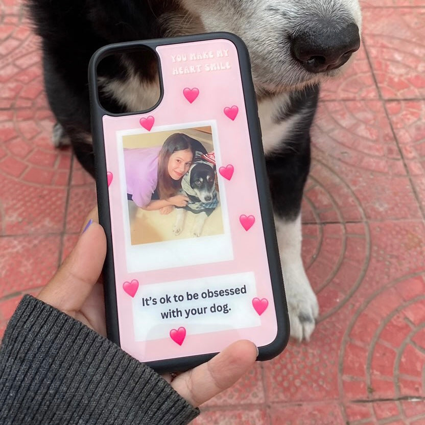 Custom Aesthetic Polaroid Glass Case