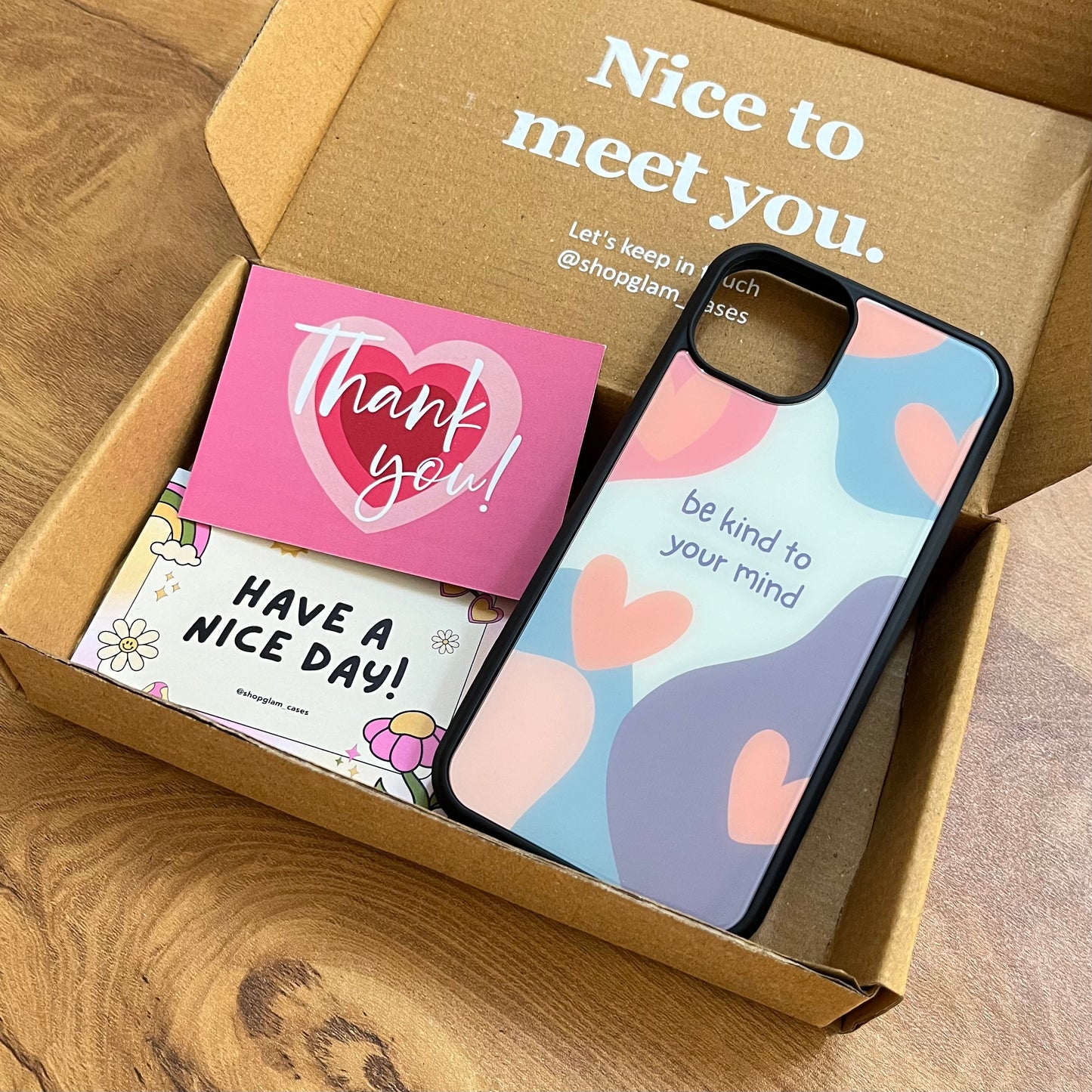 Be Kind Glass Case