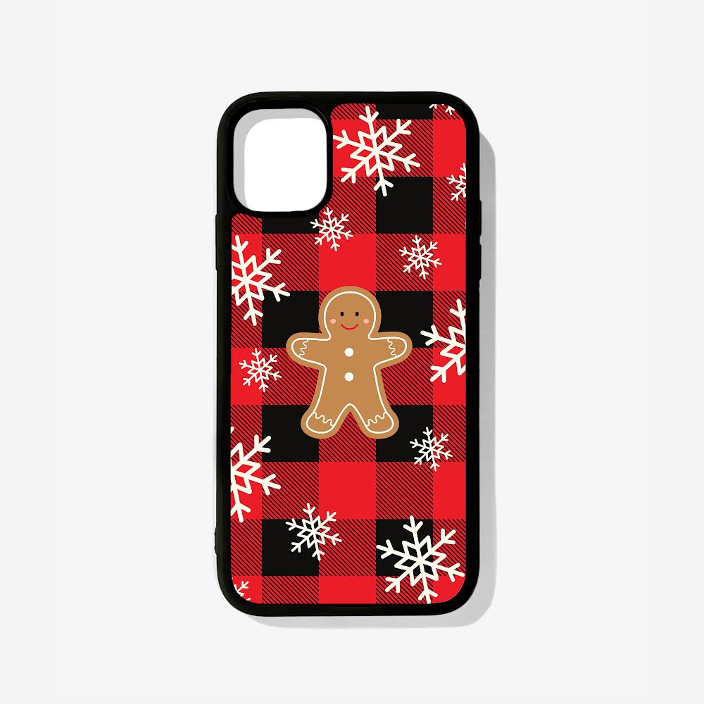 Christmas Plaid Glass Case