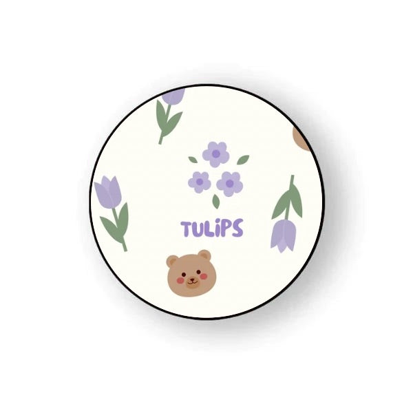 Tulips & Bear Holder