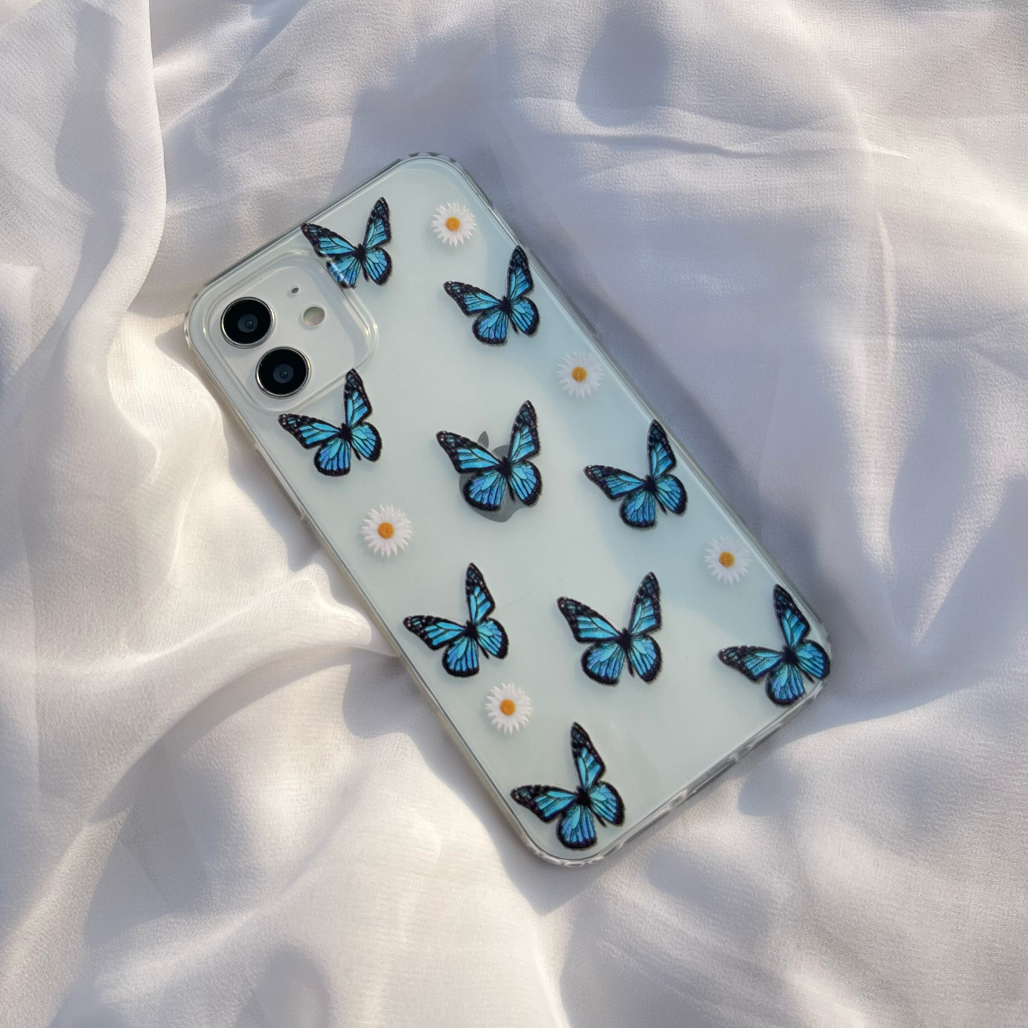 Blue Butterflies Clear Case
