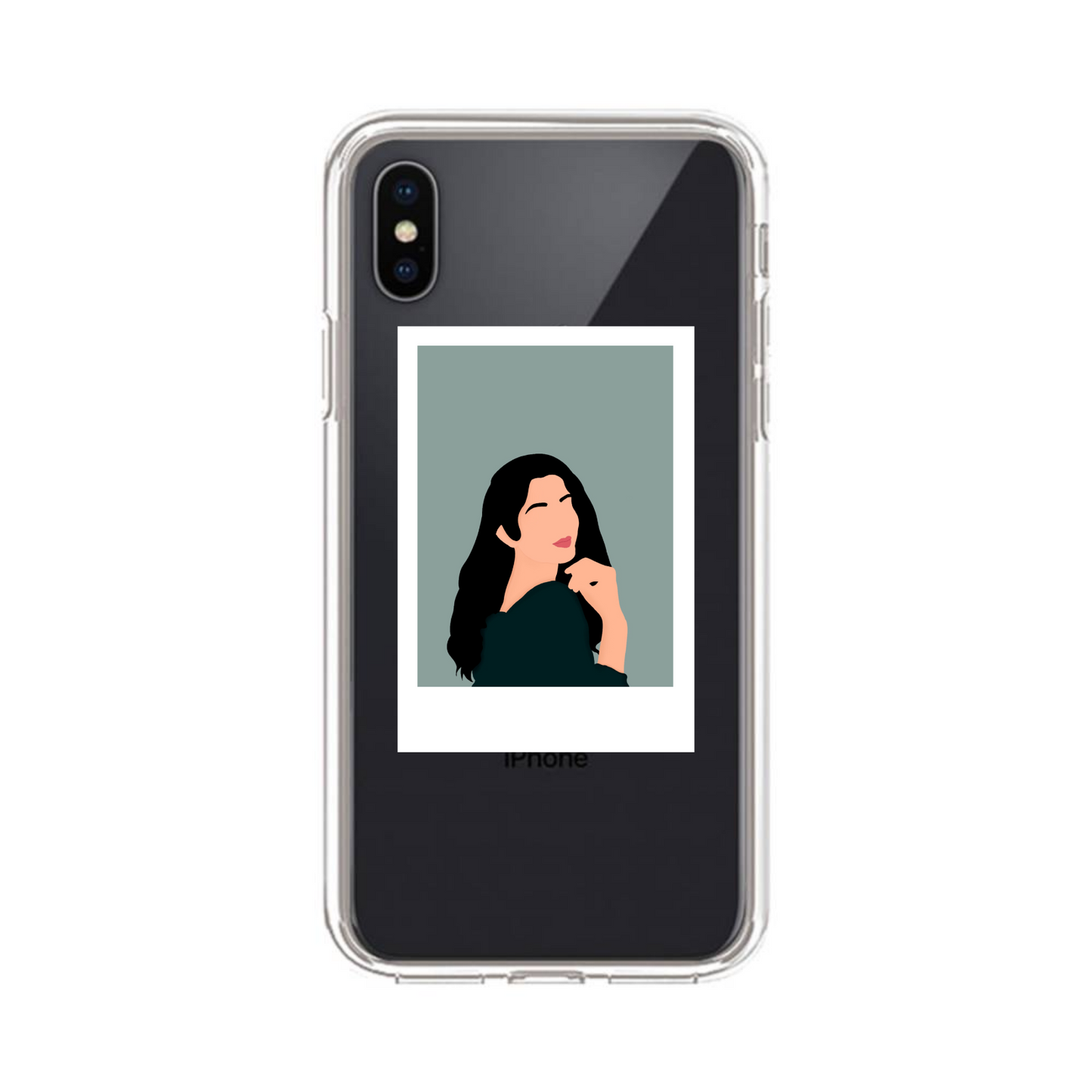 Custom Illustrated Polaroid Clear Case