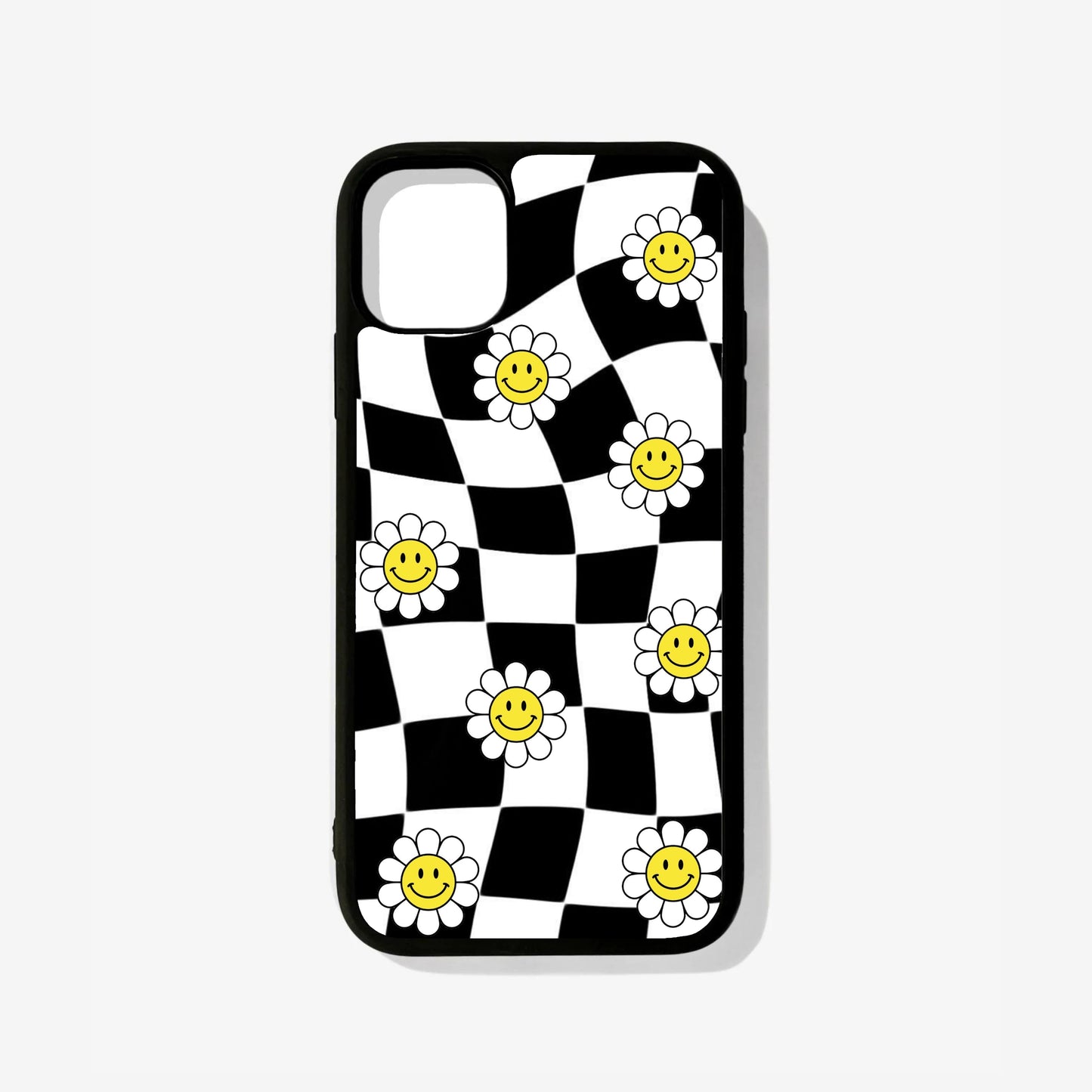 Smiley Flower Glass Case