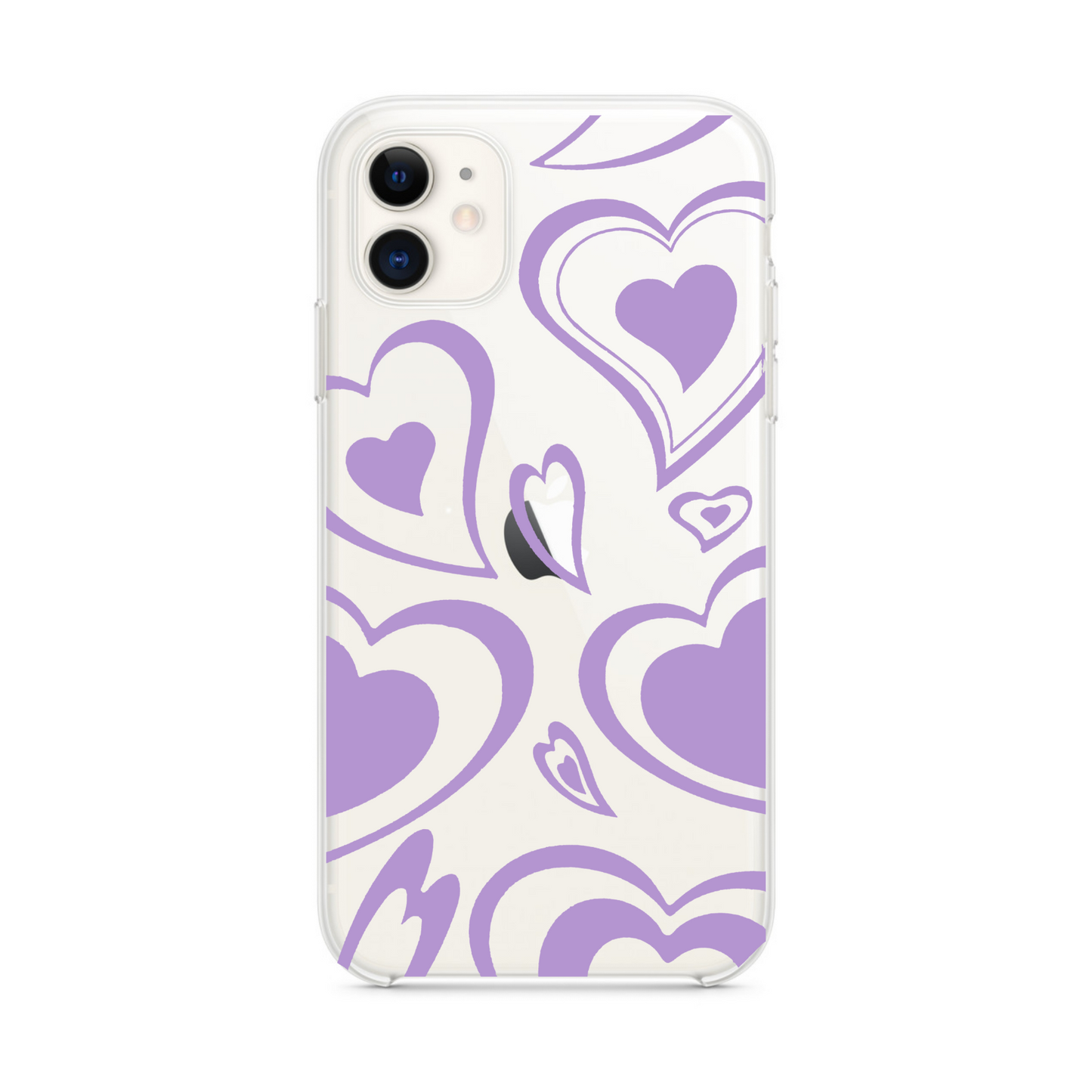 Crazy Purple Hearts Case