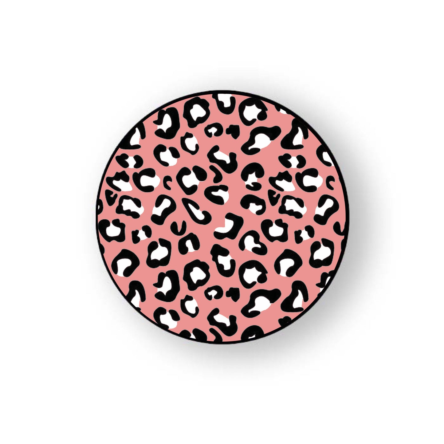 Peach Leopard Holder