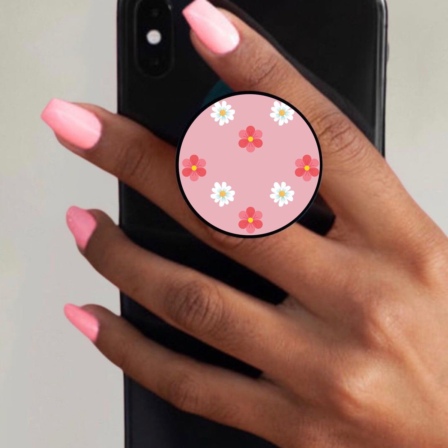 Cute Pink Floral Holder