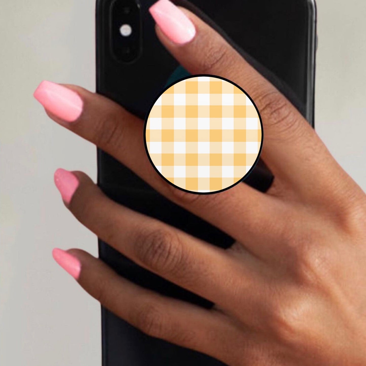 Yellow Plaid Holder