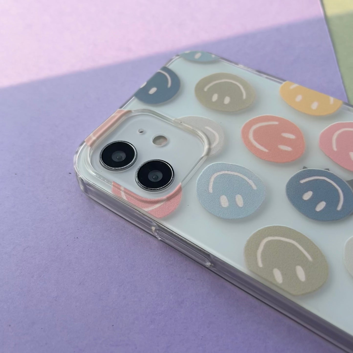 Retro Smilies Clear Case