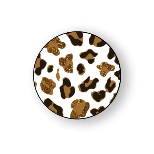 Brown Leopard Print Holder