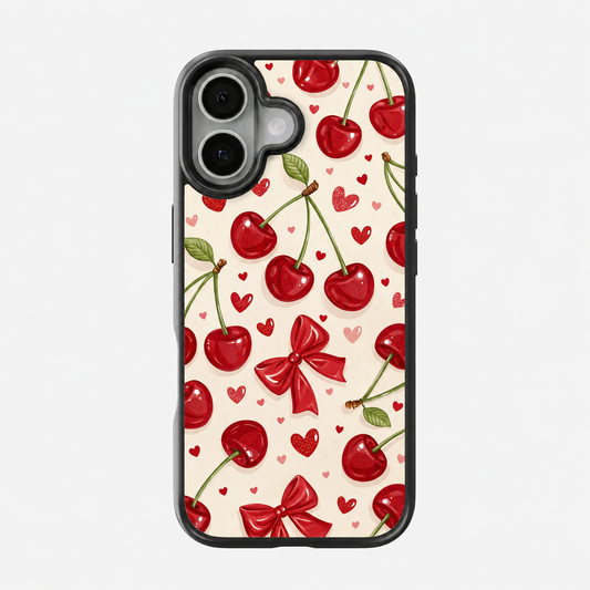 Cherry Bliss Coquette Phone Case