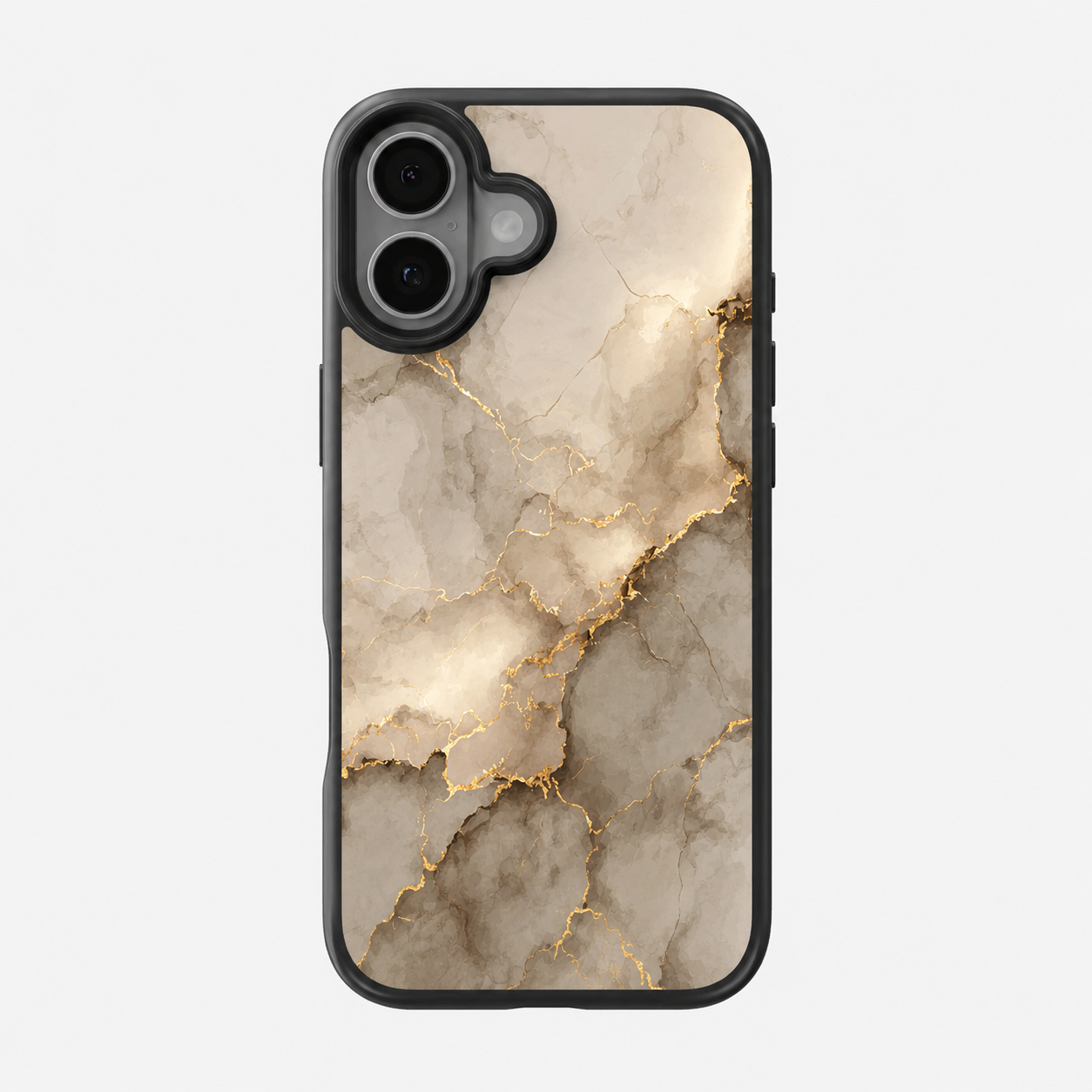 Gold Vein Beige Marble Phone Case