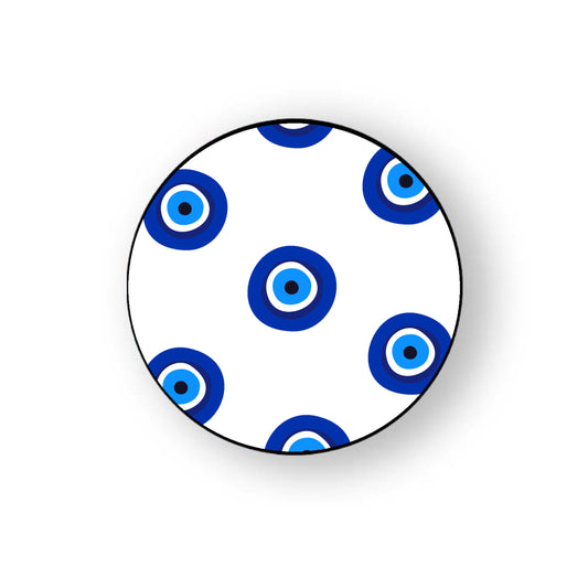 White Evil Eye Holder