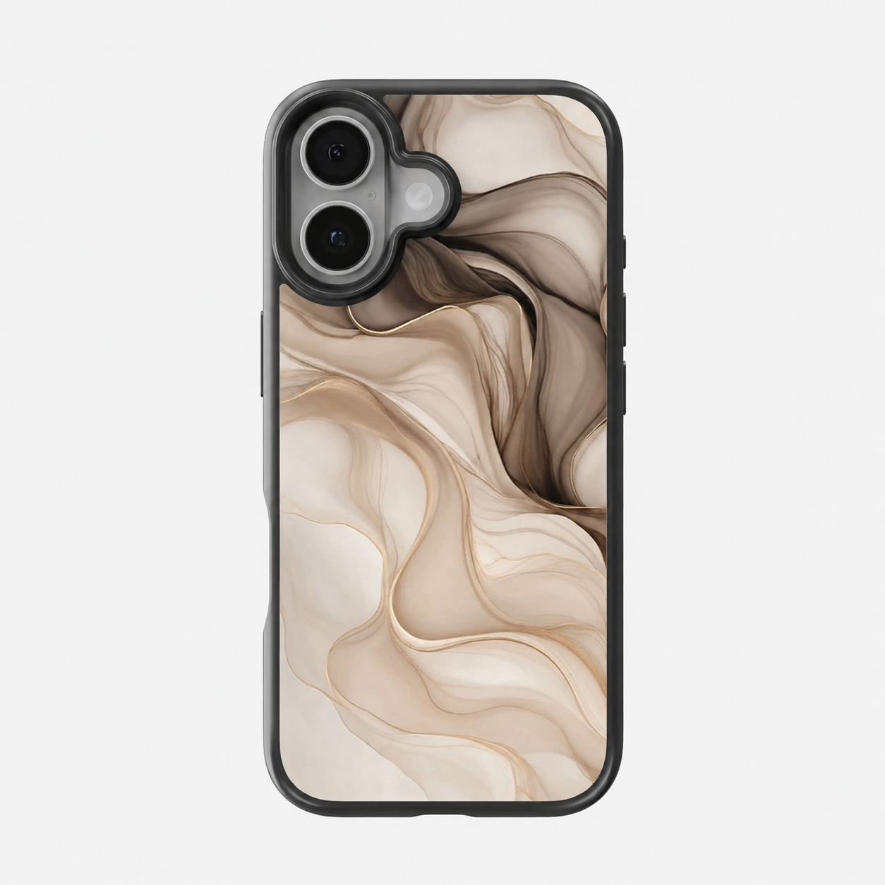 Mocha Smoke Marble Abstract Phone Case