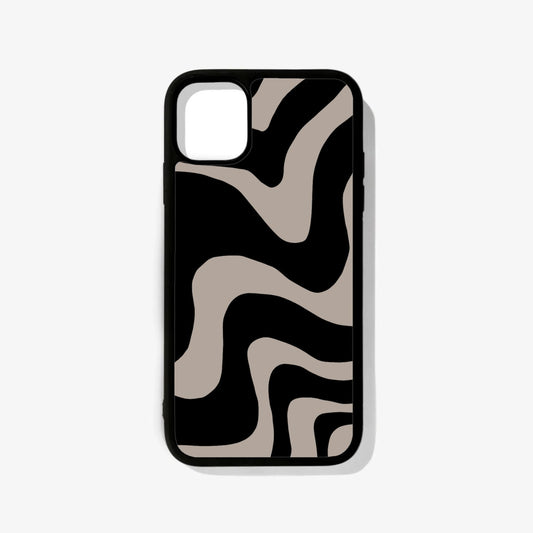 Black Swirl Glass Case