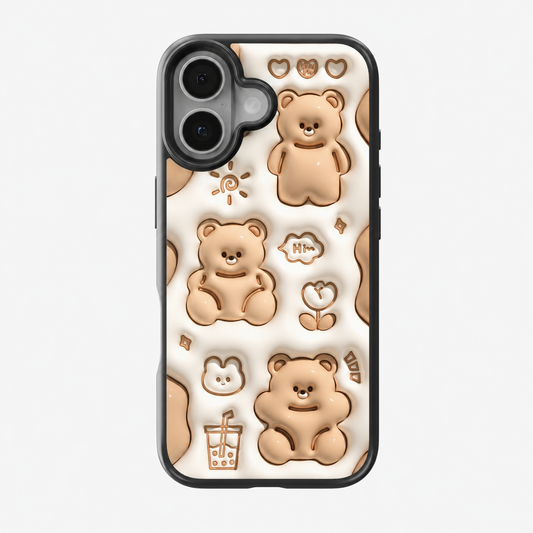 Kawaii Teddy Bear Pattern Phone Case