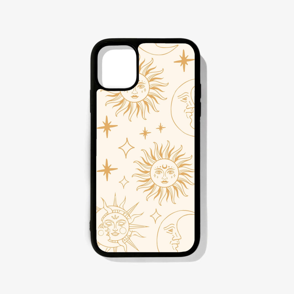 Sun Moon Faces Glass Case – Shopglam Cases