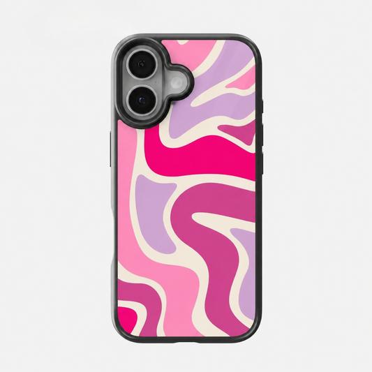 Pink Groovy Retro Wave Phone Case