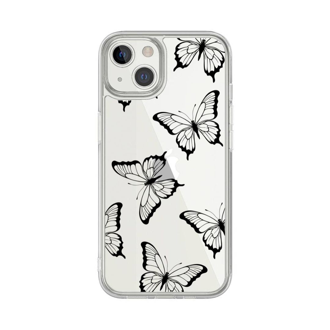 Butterflies Pattern Clear Case