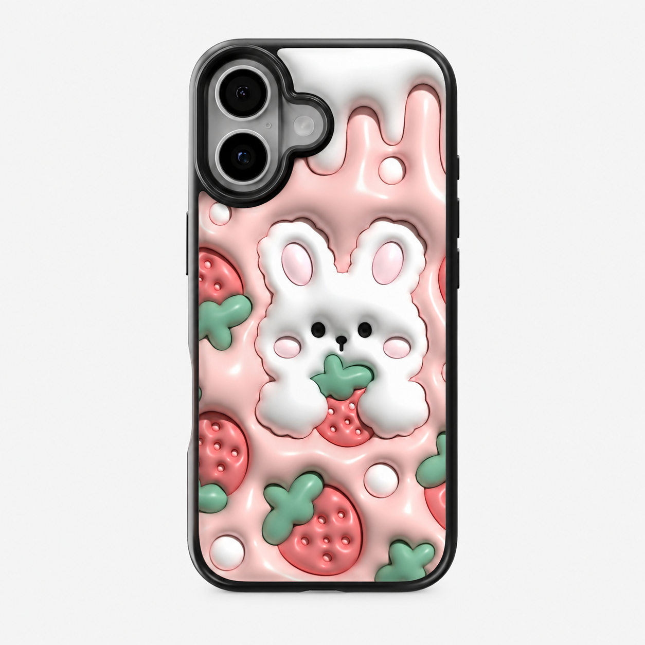 Kawaii Bunny Strawberry Cream Phone Case