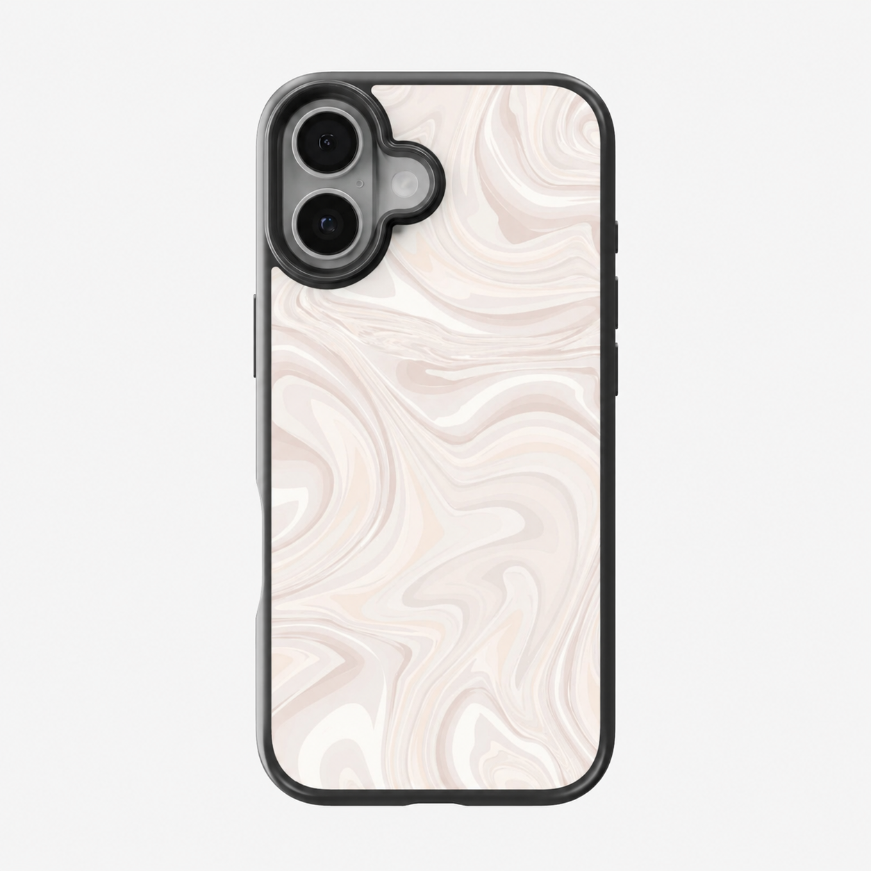 Ivory Marble Swirl Luxury Phone Case