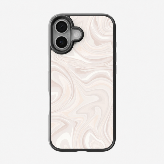 Ivory Marble Swirl Luxury Phone Case