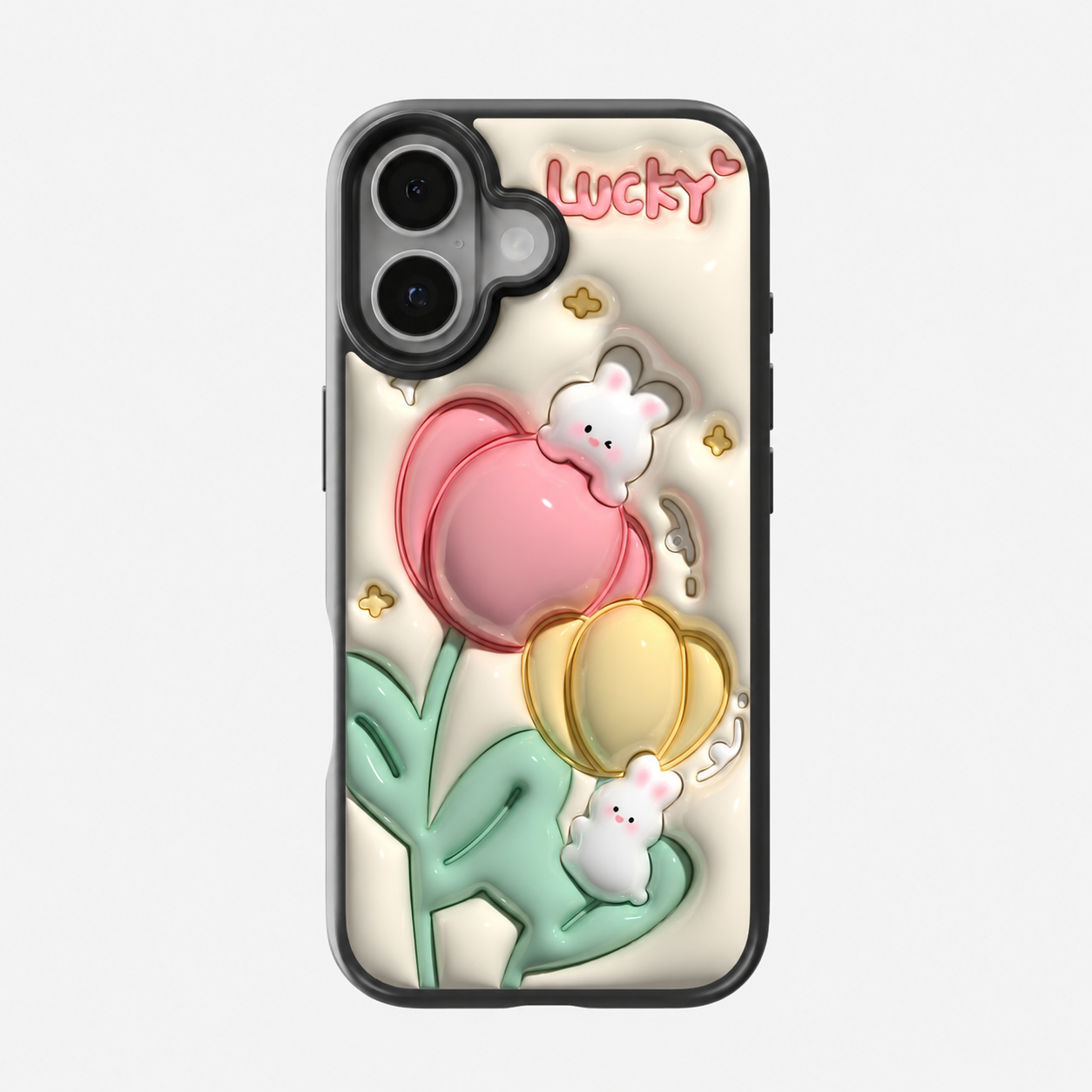 Lucky Tulip Bunny Kawaii Phone Case