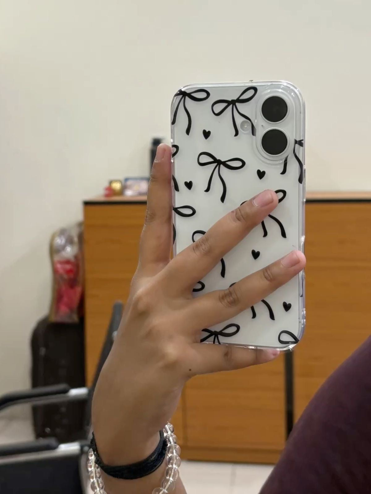 Black Bow Clear Case