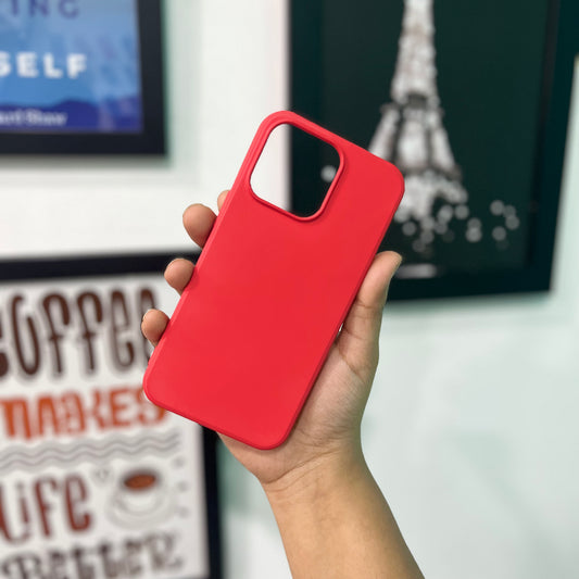 Red Solid Silicone Case