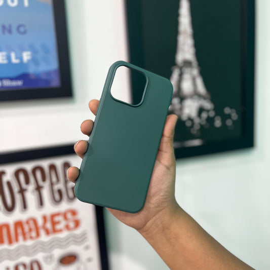 Dark Green Solid Silicone Case