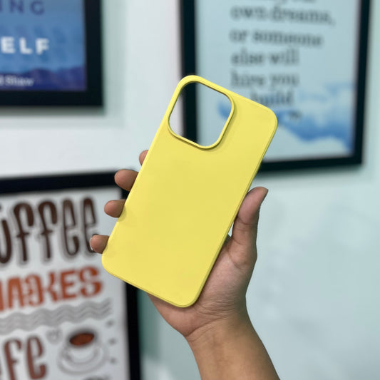 Yellow Solid Silicone Case