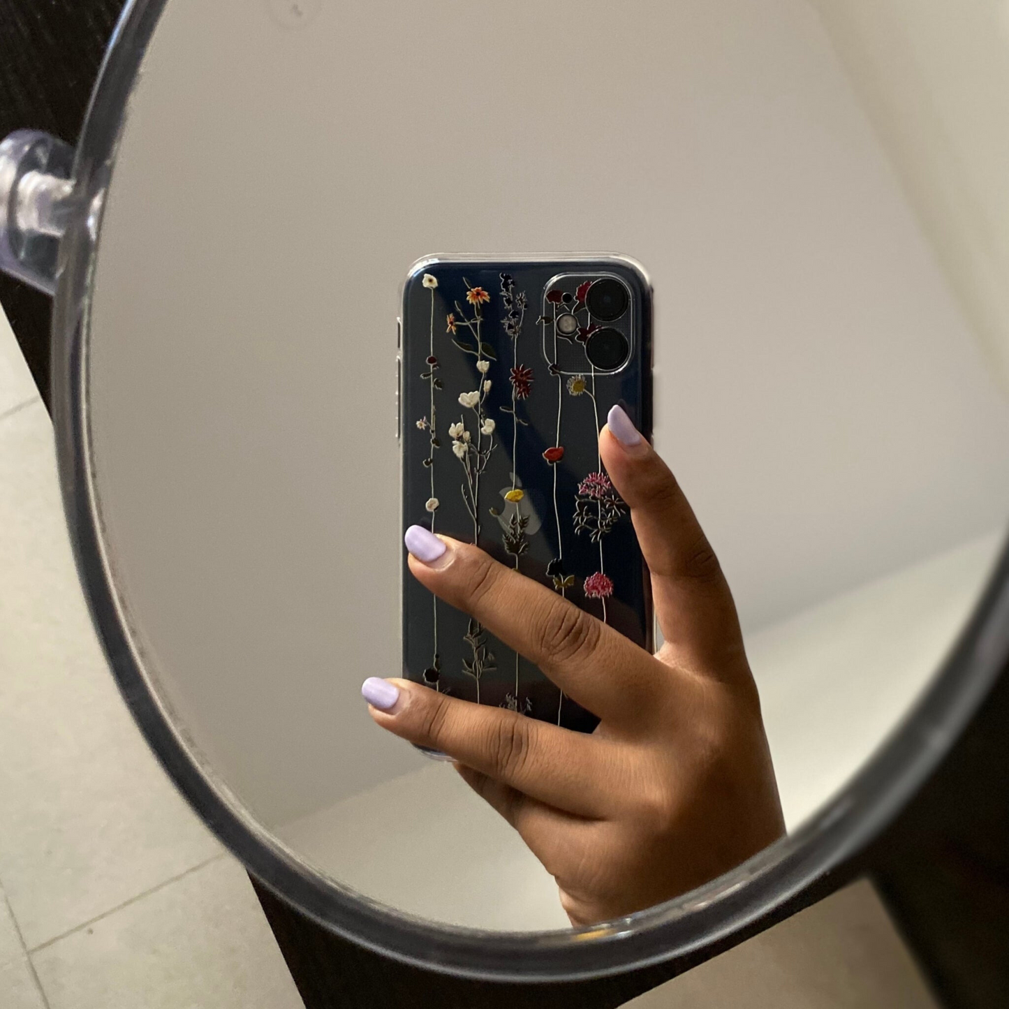 Floral Clear Case