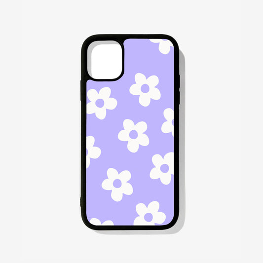 Purple Bloom Glass Case