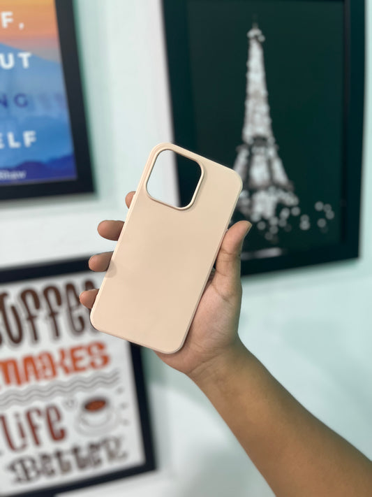 Peach Solid Silicone Case