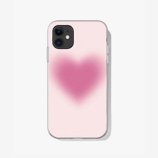 Pink Aura Heart Silicon Case