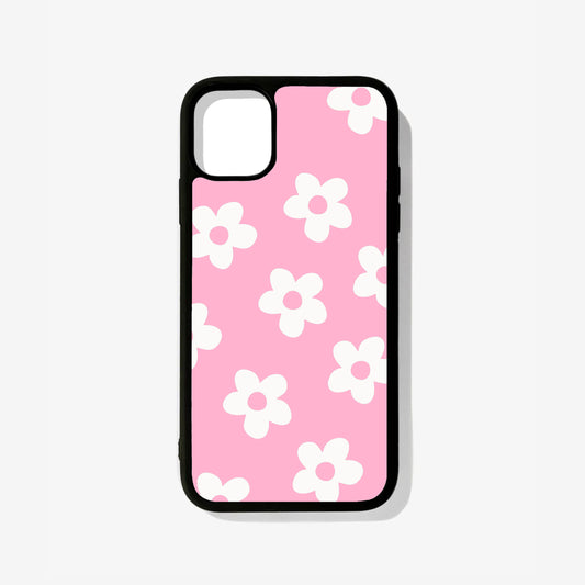 Pink Bloom Glass Case