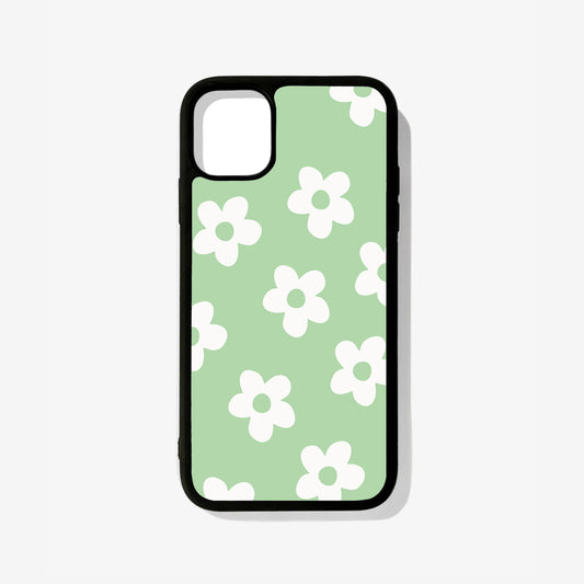 Green Bloom Glass Case