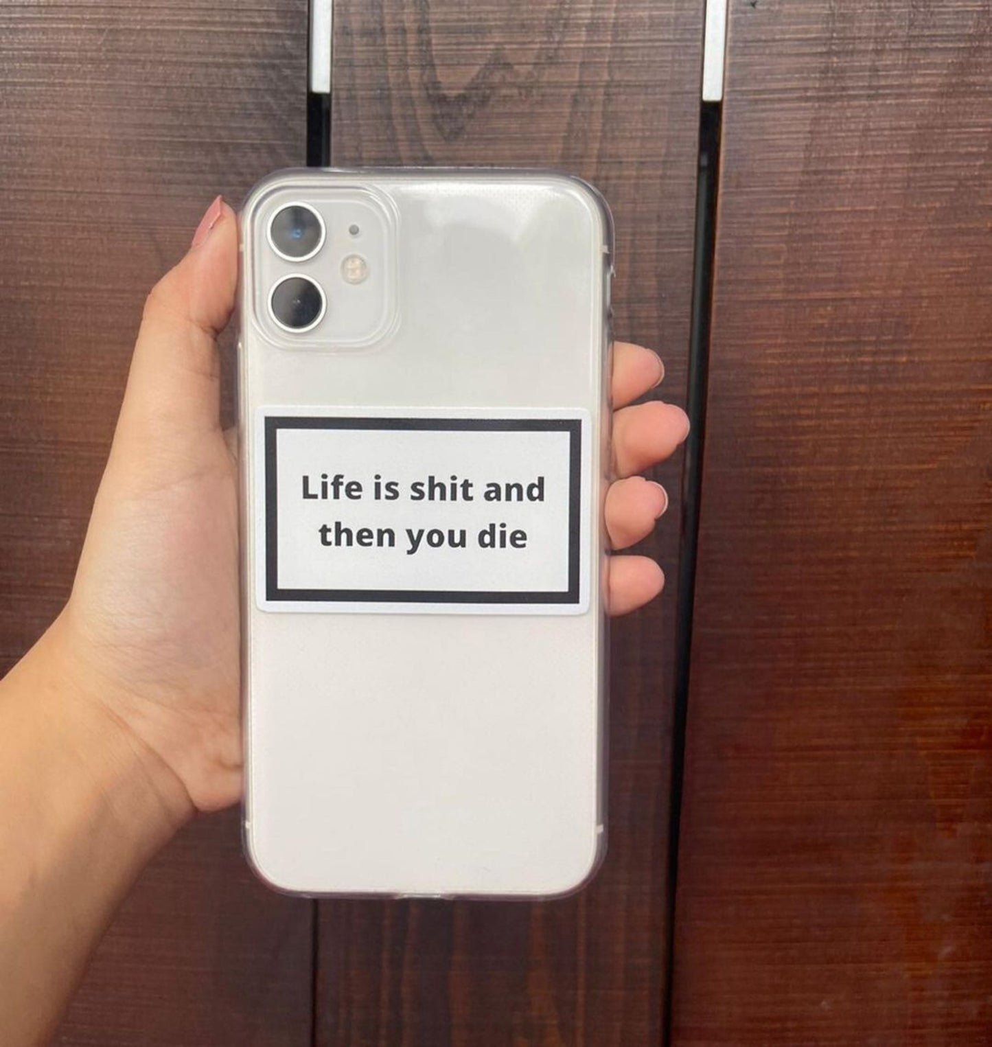 Life is Shit Clear Case