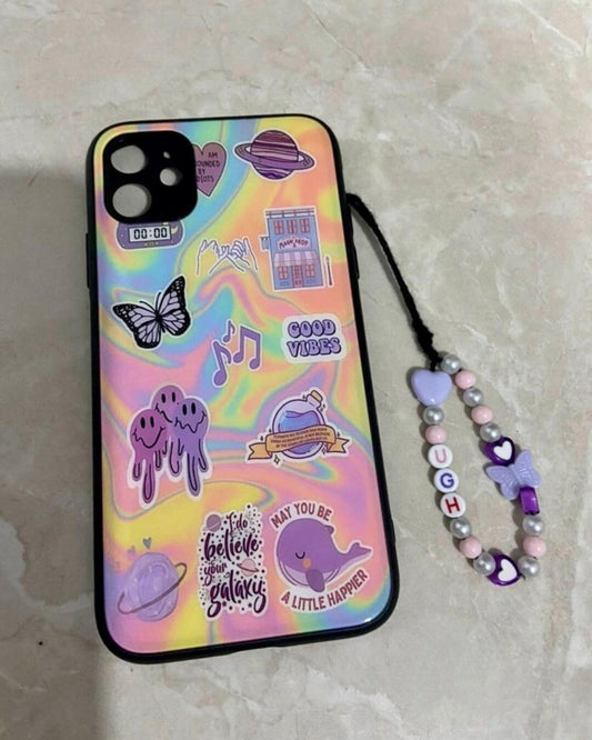 Holographic Stickers Glass Case