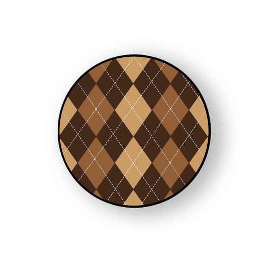 Brown Argyle Holder