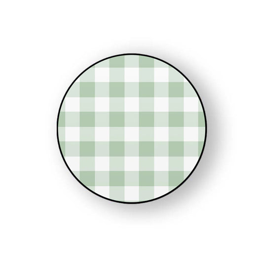 Green Plaid Holder