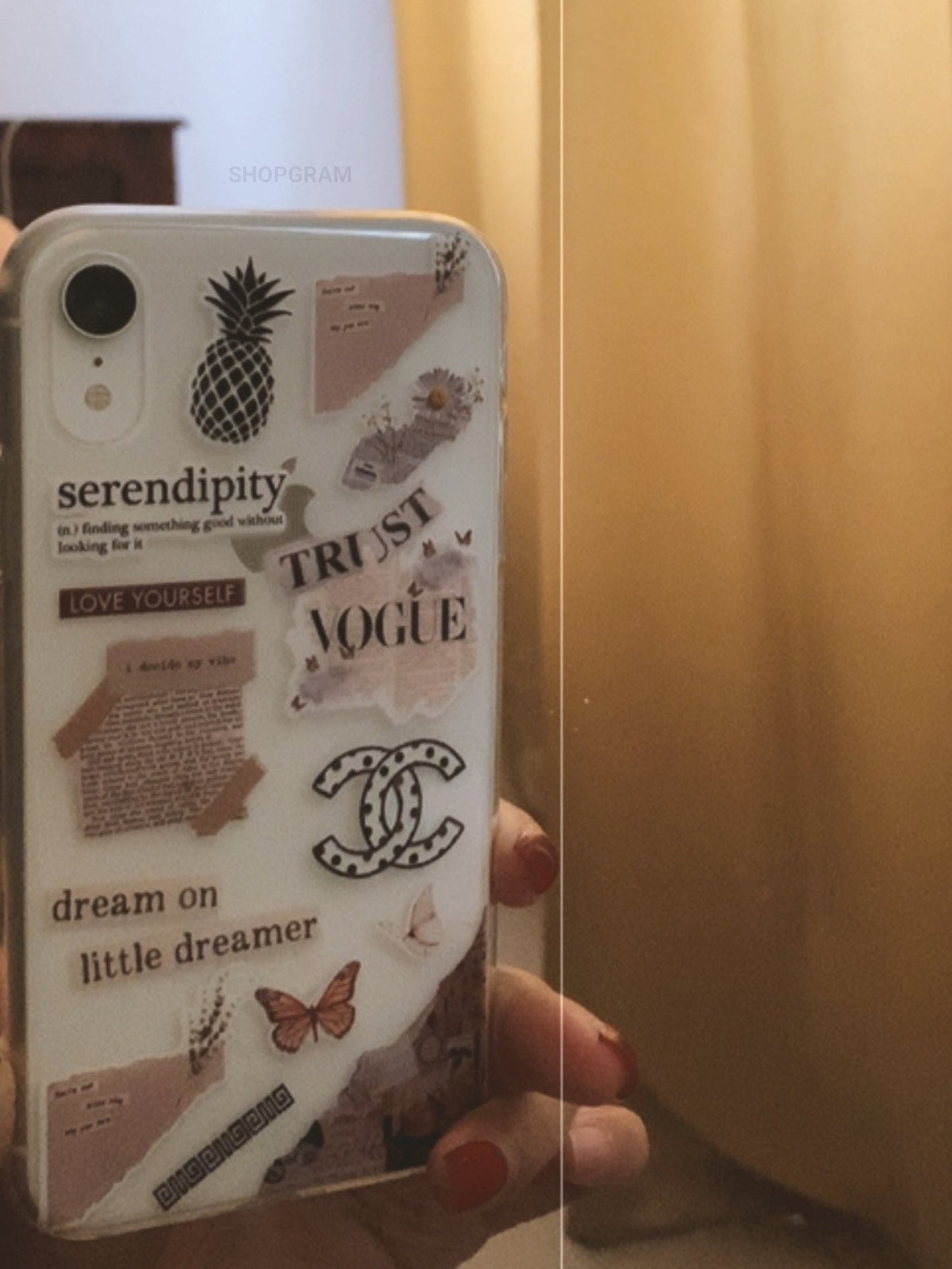 Brown Stickers Clear Case – Shopglam Cases