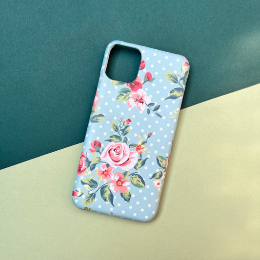 Green Floral Hard Case